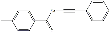 4-Methylselenobenzoic acid Se-phenylethynyl ester 구조식 이미지