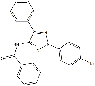 N-[2-(4-Bromophenyl)-5-phenyl-2H-1,2,3-triazol-4-yl]benzamide 구조식 이미지