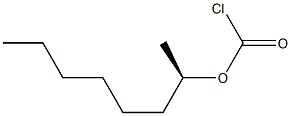 (-)-Chloroformic acid (R)-1-methylheptyl ester 구조식 이미지