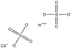 Cesium indium(III) sulfate 구조식 이미지