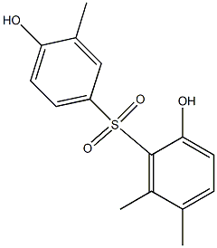 2,4'-Dihydroxy-3',5,6-trimethyl[sulfonylbisbenzene] Structure