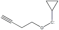 Cyclopropyl 3-butynyloxycarbene Structure