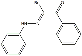 1-Phenyl-2-(2-phenylhydrazono)-2-bromoethanone Structure