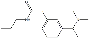 N-Propylcarbamic acid 3-(1-dimethylaminoethyl)phenyl ester 구조식 이미지