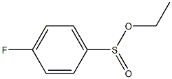 4-Fluorobenzenesulfinic acid ethyl ester Structure