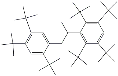 2-(2,3,5,6-Tetra-tert-butylphenyl)-1-(2,4,5-tri-tert-butylphenyl)propane 구조식 이미지