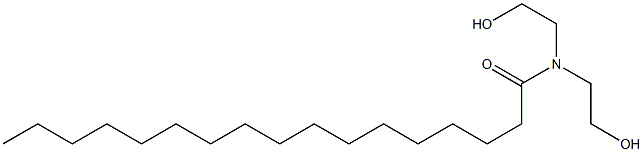 N,N-Bis(2-hydroxyethyl)heptadecanamide 구조식 이미지