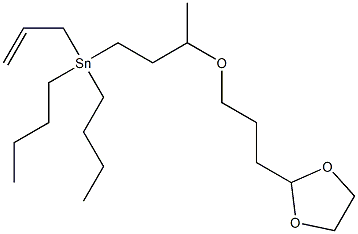 3-[3-(1,3-Dioxolan-2-yl)propyloxy]allyltributylstannane Structure