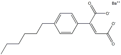 2-(4-Hexylphenyl)maleic acid barium salt Structure