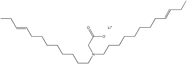 N,N-Di(9-dodecenyl)aminoacetic acid lithium salt Structure