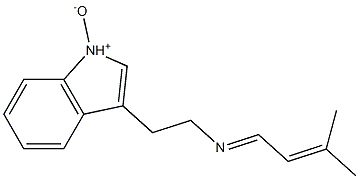 N-[2-(1H-Indol-3-yl)ethyl]-3-methyl-2-buten-1-imine N-oxide 구조식 이미지