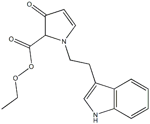 1-[2-(1H-Indol-3-yl)ethyl]-2,3-dihydro-2-hydroxy-3-oxo-1H-pyrrole-2-carboxylic acid ethyl ester 구조식 이미지