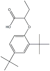 2-(2,4-Di-tert-butylphenoxy)butanoic acid Structure