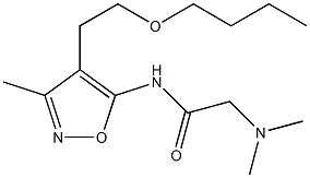 N-[4-(2-Butoxyethyl)-3-methyl-5-isoxazolyl]-2-(dimethylamino)acetamide Structure