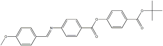 4-[4-(4-Methoxybenzylideneamino)benzoyloxy]benzoic acid tert-butyl ester 구조식 이미지