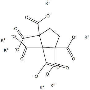 1,1,2,2,3,3-Cyclopentanehexacarboxylic acid hexapotassium salt Structure