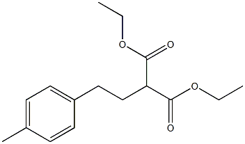 2-[2-(p-Methylphenyl)ethyl]malonic acid diethyl ester Structure