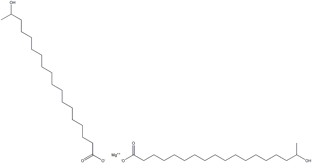Bis(17-hydroxystearic acid)magnesium salt Structure