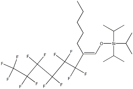 3,3,4,4,5,5,6,6,7,7,8,8,8-Tridecafluoro-2-pentyl-1-(triisopropylsiloxy)-1-octene Structure