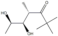 tert-Butyl[(1S,2R,3R)-2,3-dihydroxy-1-methylbutyl] ketone 구조식 이미지