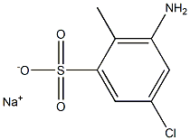 3-Amino-5-chloro-2-methylbenzenesulfonic acid sodium salt Structure