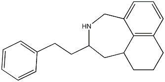 2-Phenethyl-1,2,3,4,8,9,10,10a-octahydronaphth[1,8-cd]azepine Structure