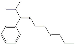 N-[2-(Propyloxy)ethyl]-2-methyl-1-phenylpropylideneamine Structure