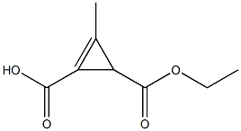 3-Methyl-2-cyclopropene-1,2-dicarboxylic acid hydrogen 1-ethyl ester Structure