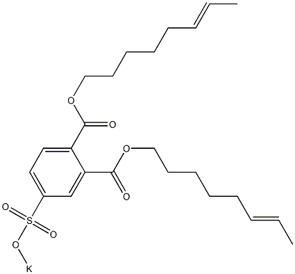 4-(Potassiosulfo)phthalic acid di(6-octenyl) ester Structure