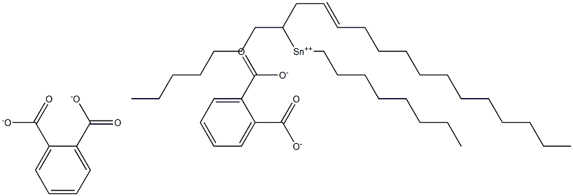 Bis[phthalic acid 1-(2-tetradecenyl)]dioctyltin(IV) salt Structure