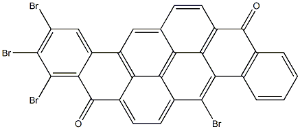 1,2,3,13-Tetrabromo-8,16-pyranthrenedione Structure