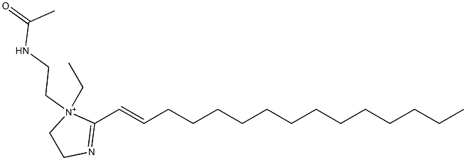 1-[2-(Acetylamino)ethyl]-1-ethyl-2-(1-pentadecenyl)-2-imidazoline-1-ium Structure