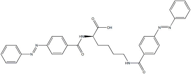 N2,N6-Bis(4-phenylazobenzoyl)-D-lysine 구조식 이미지