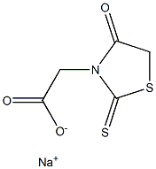 (4-Oxo-2-thioxothiazolidin-3-yl)acetic acid sodium salt 구조식 이미지