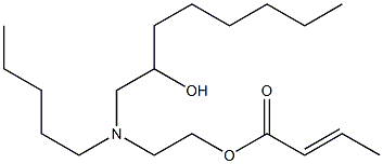 Crotonic acid 2-[N-(2-hydroxyoctyl)-N-pentylamino]ethyl ester Structure