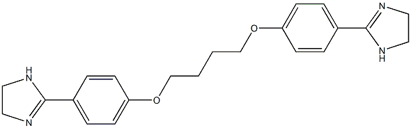 2,2'-[1,4-Butanediylbis(oxy)bis(4,1-phenylene)]bis[4,5-dihydro-1H-imidazole] Structure