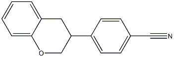 3-(4-Cyanophenyl)-3,4-dihydro-2H-1-benzopyran Structure