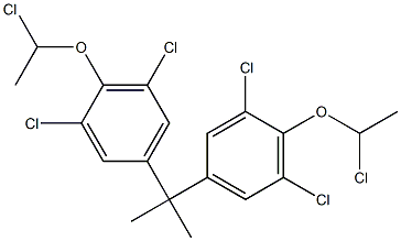 2,2-Bis[3,5-dichloro-4-(1-chloroethoxy)phenyl]propane 구조식 이미지