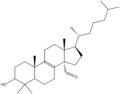 3-Hydroxylanost-8-en-30-al Structure