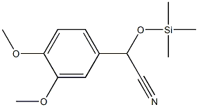 2-(Trimethylsilyloxy)-2-(3,4-dimethoxyphenyl)ethanenitrile 구조식 이미지