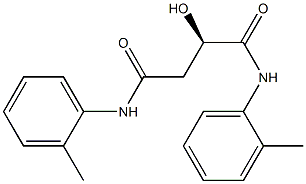 [R,(+)]-2-Hydroxy-N,N'-di(o-tolyl)succinamide 구조식 이미지