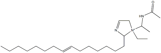 1-[1-(Acetylamino)ethyl]-1-ethyl-2-(7-pentadecenyl)-3-imidazoline-1-ium Structure