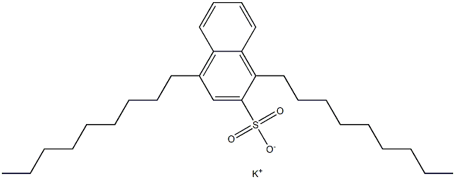 1,4-Dinonyl-2-naphthalenesulfonic acid potassium salt 구조식 이미지