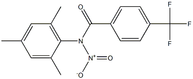 N-Nitro-N-(2,4,6-trimethylphenyl)-4-trifluoromethylbenzamide 구조식 이미지