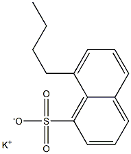 8-Butyl-1-naphthalenesulfonic acid potassium salt 구조식 이미지