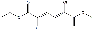 2,5-Dihydroxy-2,4-hexadienedioic acid diethyl ester Structure