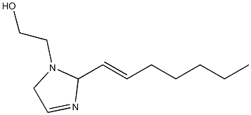 1-(2-Hydroxyethyl)-2-(1-heptenyl)-3-imidazoline 구조식 이미지