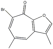 7-Bromo-3,5-dimethyl-8H-cyclohepta[b]furan-8-one 구조식 이미지
