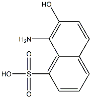 8-Amino-7-hydroxy-1-naphthalenesulfonic acid 구조식 이미지