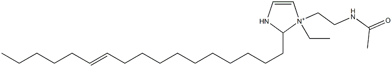1-[2-(Acetylamino)ethyl]-1-ethyl-2-(11-heptadecenyl)-4-imidazoline-1-ium 구조식 이미지